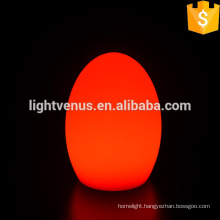 Egg shape coffee table lamps for restaurants